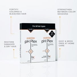 pH Plex Stabilize: Nourishing Hair Mask - Fortifies Effects Between Coloring & Bleaching - Salon Quality Results at Home - Maintenance Kit (3 Double Sachets)