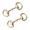 HJGarden 3 Pairs Gold Multifunction Horseshoe Style Hook and Eye