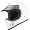 Bogotto FF980 Caferacer Cross Helmet (Matte White, XS)