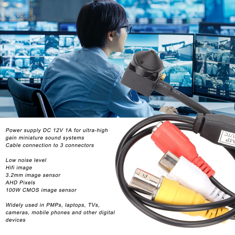 CCTV Surveillance Camera AHD2.0 DC12V Portable Mini 1000TVL FPV Camera