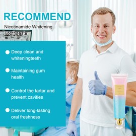 Niacinamide Intensive Whitening Toothpaste 2 Niacinamide Whitening Toothpaste Niacinamid Zahnpasta Entfernt Effektiv Tee- Kaffee- und Weinflecken Umfassende Pflege für Frischen Atem