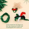 100 PCS Chenille Stem, Bump Chenille Stems, Green Pipe Cleaners