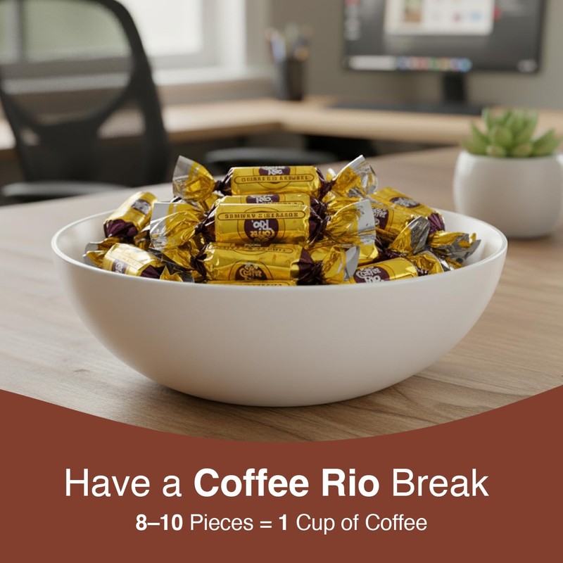 Coffee Rio Coffee Candy Variety Pack of 4 Original, Caffe