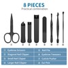 OFIDUS Precision 8 Pieces Men’s Nail Grooming Travel Kit, Stainless