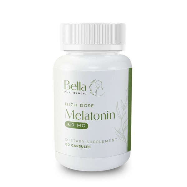 Melatonin Pure 60mg – High Potency Nighttime Sleep Aid for