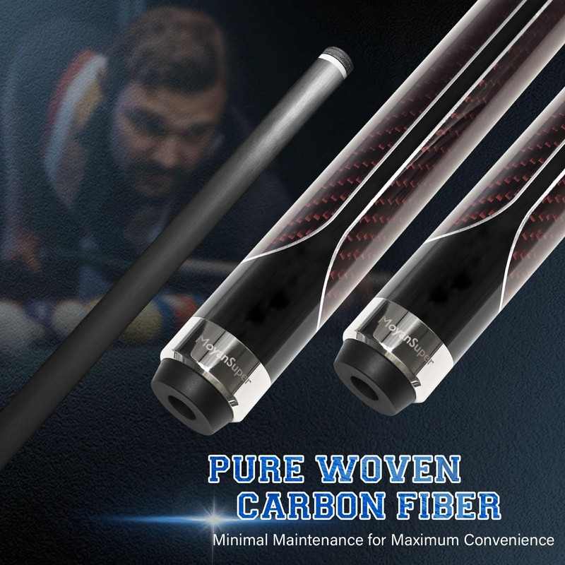 MoyanSuper Carbon Fiber Pool Cue Stick Low Deflection Shaft Professional