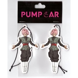 PumpCar car air freshener 2-piece double-sided goku black hanging cherry-scented for rearview mirror Car Interior Accessories Household Gifts