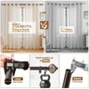 KAMANINA 2 Pack Curtain Rods for Windows 48 to 84