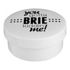 Premier Housewares Pun and Games Cheese Baker, Stoneware, White, 13