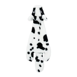 Best Pet Supplies Squeaky Dog Toys with Soft Durable Fabric for Small, Medium and Large Pets Interactive Toy for Indoor Play, Supports Active Biting and Play - Cow, Large