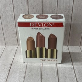 Revlon 3 Lipsticks Super Lustrous The Nudes