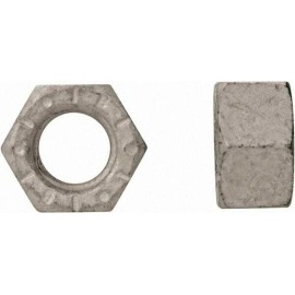 Bowmalloy 50 Pack Bowmalloy 1/2-20 Steel Right Hand Hex Nuts, Zinc Clear Finish