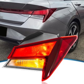 TTUN AUTO Compatible with 2021-2025 Hyundai Elantra Tail Light Halogen Type with Daytime Running Lamp 92402-AB000 HY2805169 Passenger Right Side