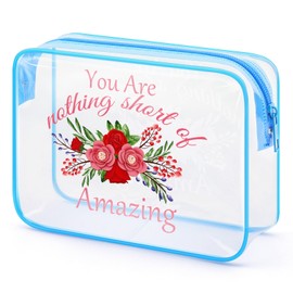 Gfhzdmf Inspirational Gifts for Women Clear Makeup Bag Encourage Gifts Transparent Cosmetic Bag Appreciation Gifts for Teacher Friends Coworkers Doctor Nurse Birthday Christmas Gift