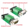 BUELEC DB9 Breakout Board Adapter 2-Pack - DB9 Male &