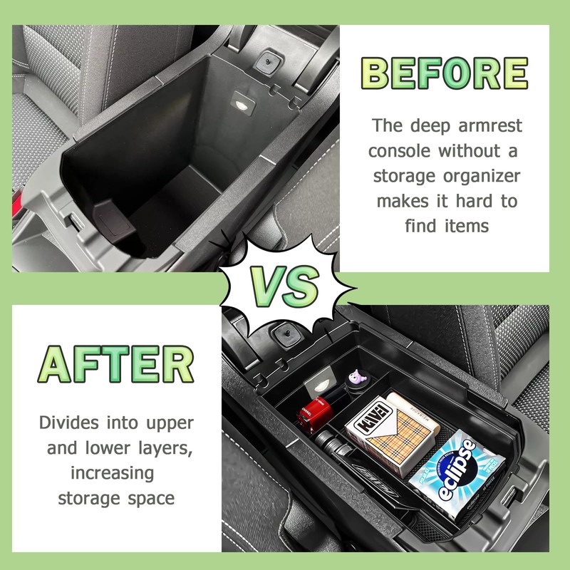 HGWEI Center Console Organizer Compatible with GMC Terrain 2018-2024 Interior