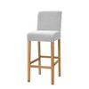 2 Pack Stretch High Barstool Slipcovers with Back Bar Stool