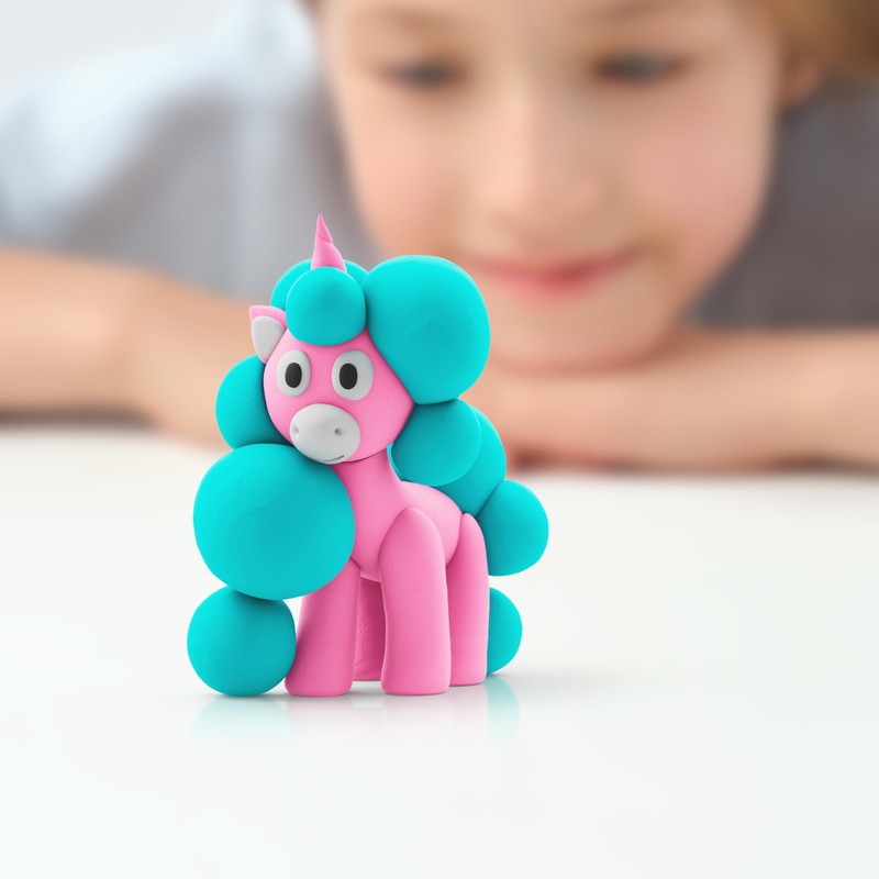 HEY CLAY Rainbow Unicorns - Air-Dry Clay Kit for Kids