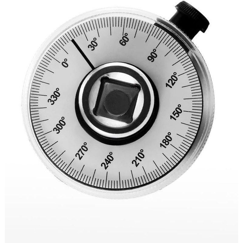 1/2 Inch Torque Wrench Angle Gauge Tool, 360° Adjustable 1/2"