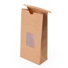Restaurantware Bag Tek Kraft Paper Bakery/Coffee Tin Tie Bag -