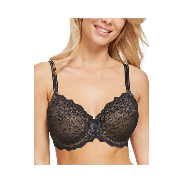 Chantelle Women's Rive Gauche Full Coverage Unlined Bra,Black,40F (40DDD)