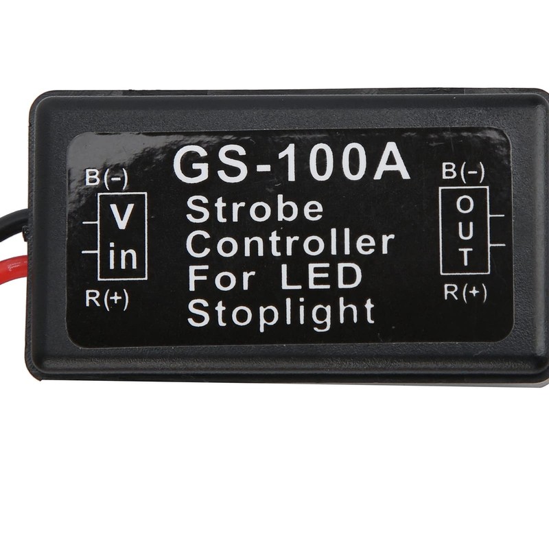 Fafeicy LED Flash Control Module Brake Light Strobe Controller GS