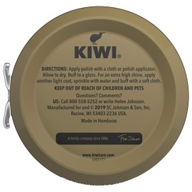 Kiwi 10111 1-1/8 Oz Black Shoe Polish