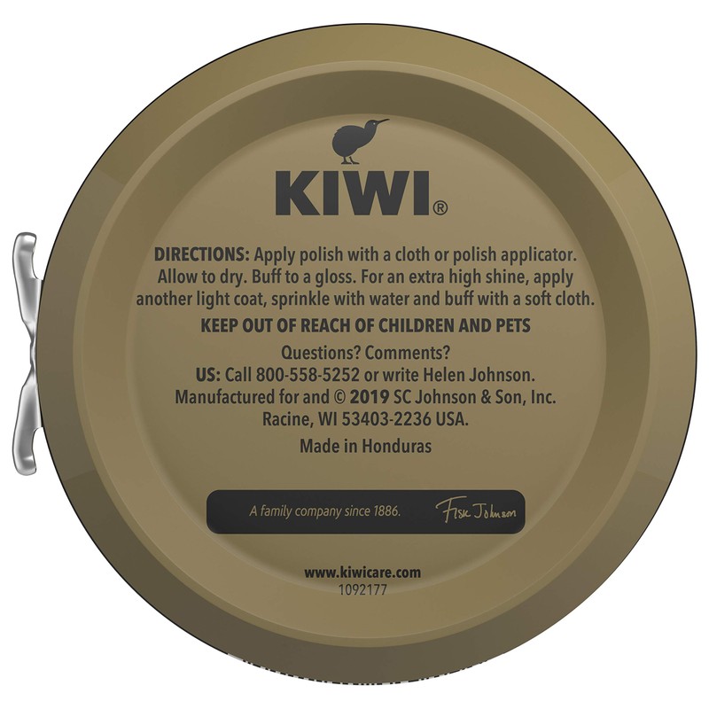 Kiwi 10111 1-1/8 Oz Black Shoe Polish