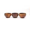 Meiboku Bowl Terra Sakura, Chestnut, Walnut, Set of 3