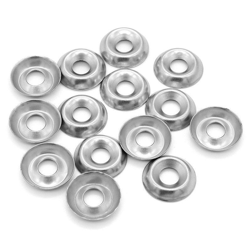 Yuhtech 170 Pcs Stainless Steel Cup Washers Countersunk Screw Finishing