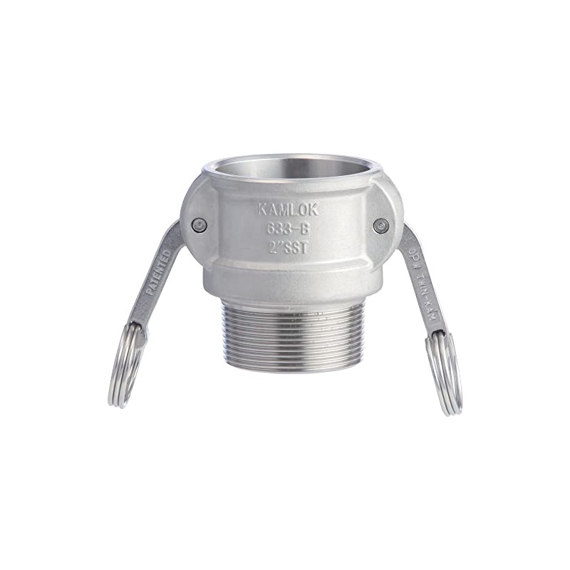 TOYOX 633-BB-3/4-SST Camlock Coupler Male Thread, For Plant Plumbing and