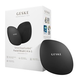 GESKE | Cepillo facial SmartAppGuided™ 4 en 1 | Cepillo de limpieza facial | Cepillo de silicona suave | Limpieza facial profesional | Dispositivo de limpieza facial | Limpieza de la piel