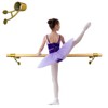 Athletic Bar Collared Ballet Brackets Single (Pair) Fixed Height Wall