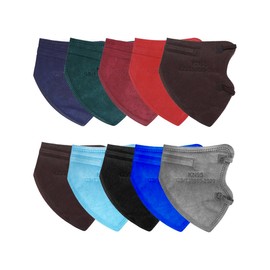 JANDS 10 Cubrebocas Infantiles Kn95 Certificado Baby. Macarilla 5 Capas Protección Colores Mixtos. (Mixto niños)