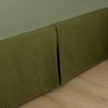 xuan dian Queen Bed Skirt, Pleated Waffle Weave Bed Skirt