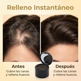 Corrector Polvo para Raíces del Cabello Hair Line Shadow, Marrón Oscuroa | Hairline Powder, Retoca Raíces Polvo - para Densificar El Cabello, Para esq