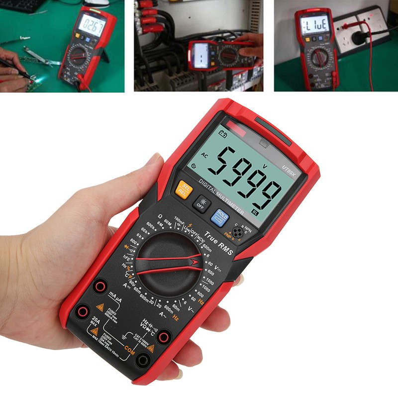UT89X Digital Multimeter AC DC Voltage Current Resistance Capacitance NCV