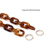 Xiazw 58 cm Adjustable Acrylic Chain Bag Chain Purse Strap