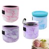 Pack of 4 Accessories for Ninja Creami Deluxe Container, Reusable