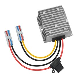 Mzhou 30-90V to 24V 20A 480W DC-DC Buck Converter Voltage Regulator - Heavy Duty Step Down Power Supply for Golf Carts, Solar Systems, Industrial Equipment