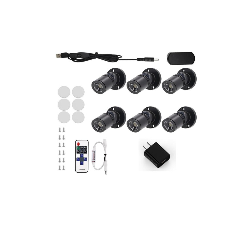 ANYPOWK 5V LED Mini Spotlights Colorful - Dimmable 1.5W 150lm