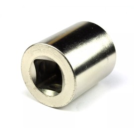 Trident Socket + 8pc 5/16-18 Tri-Groove Tamper Proof Security Nuts Tool, Zamak5. LPF430