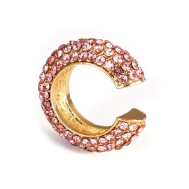 6 Pcs Non Pierced CZ Ear Cuffs Earring Bohemia Stackable Rhinestone C-shape Earrings Colorful Cartilage Ear Clips for Women Wedding Jewelry-gold