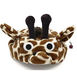 Plush Pet Costume Hat with Clip on Charm – Giraffe Pet Costume - Pet Hat – for Dogs – Pet Sizes XS to XL (Giraffe, L)