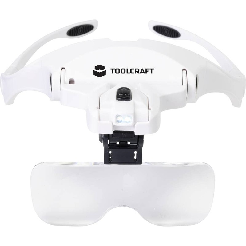 TOOLCRAFT 2469761 Magnifying Glasses with LED Lighting Magnification Factor: 3.5