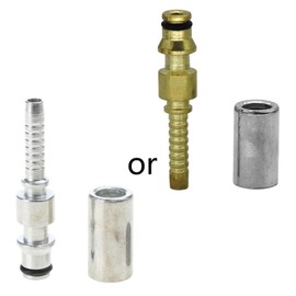 XROLAND High Pressure Washer Hose Insert Fittings Car Washer Water Cleaning Hose Pipe Fitting TwistConnector Quick Fixing, Inner Wire M22 Ferrule 15