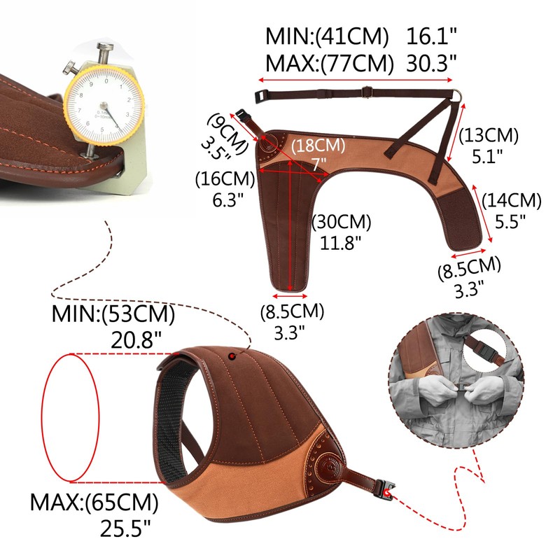 TOURBON Shooting Recoil Shields Shotgun Rifle Left Right Shoulder Pads