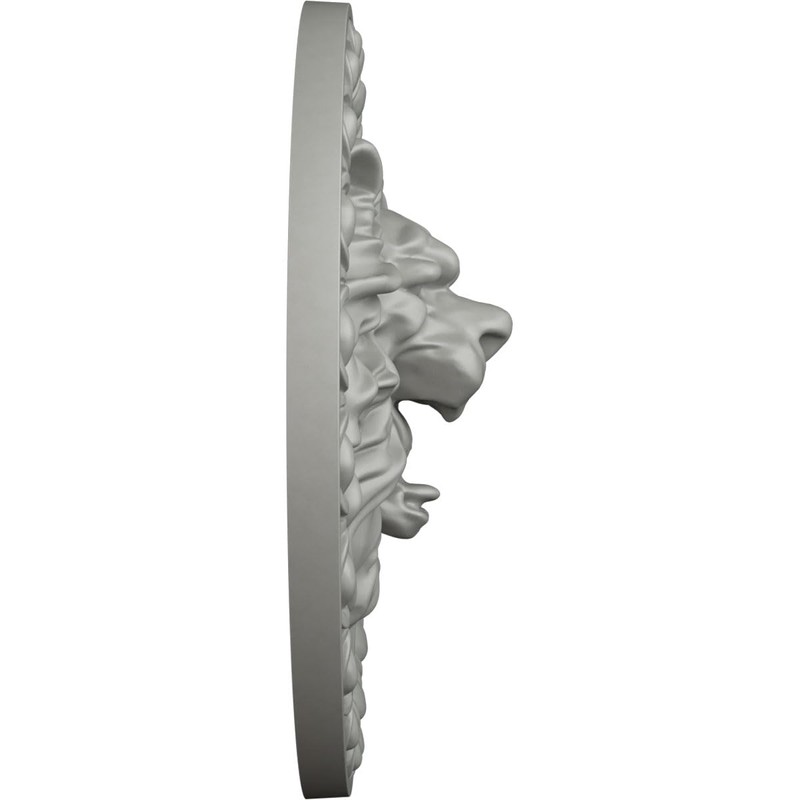 Ekena Millwork ROS08X08LI Lion Rosette, 7 3/4"OD x 2"P, Primed