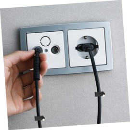 Operitacx 100Pcs Black J Hooks Wire Fixing Tools Durable Support Clamps for Easy Cable and Wire Management Lightweight Design for Convenient Storage and Strong Fastening Force