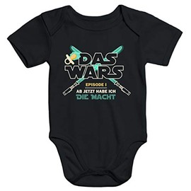 MoonWorks® Baby Bodysuit Das Wars ab jetzt Habe ich die Macht [German Language], The Wars Black